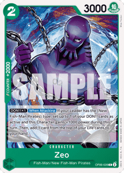 (028) One Piece TCG OP06: Wings of the Captain Single: Zeo (OP06-028)  Common