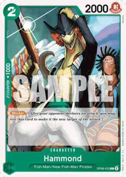 (032) One Piece TCG OP06: Wings of the Captain Single: Hammond (OP06-032)  Common