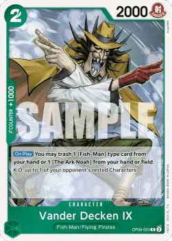 (033) One Piece TCG OP06: Wings of the Captain Single: Vander Decken IX (OP06-033)  Rare