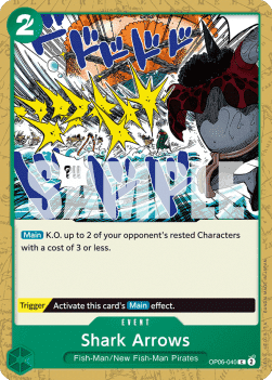 (040) One Piece TCG OP06: Wings of the Captain Single: Shark Arrows (OP06-040)  Common