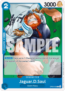 (053) One Piece TCG OP06: Wings of the Captain Single: Jaguar.D.Saul (OP06-053)  Common