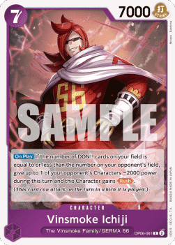 (061) One Piece TCG OP06: Wings of the Captain Single: Vinsmoke Ichiji (OP06-061) (V.1)  Rare