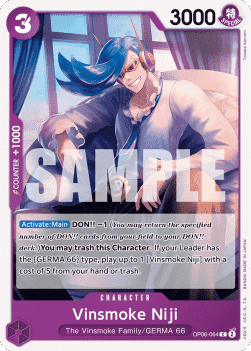 (064) One Piece TCG OP06: Wings of the Captain Single: Vinsmoke Niji (OP06-064)  Common