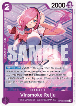 (068) One Piece TCG OP06: Wings of the Captain Single: Vinsmoke Reiju (OP06-068)  Common