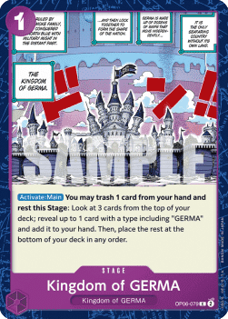 (079) One Piece TCG OP06: Wings of the Captain Single: Kingdom of GERMA (OP06-079)  Common