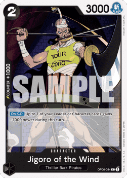 (084) One Piece TCG OP06: Wings of the Captain Single: Jigoro of the Wind (OP06-084)  Common