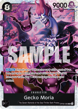 (086) One Piece TCG OP06: Wings of the Captain Single: Gecko Moria (OP06-086) (V.1)  Super Rare