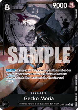 (086) One Piece TCG OP06: Wings of the Captain Single: Gecko Moria (OP06-086) (V.2)  Alternate Art