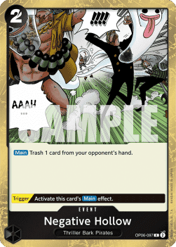 (097) One Piece TCG OP06: Wings of the Captain Single: Negative Hollow (OP06-097)  Rare