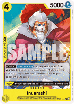 (100) One Piece TCG OP06: Wings of the Captain Single: Inuarashi (OP06-100)  Uncommon