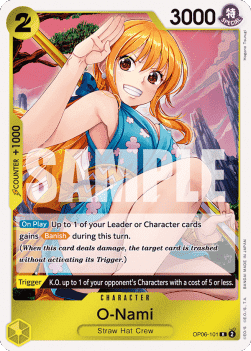 (101) One Piece TCG OP06: Wings of the Captain Single: O-Nami (OP06-101) (V.1)  Rare