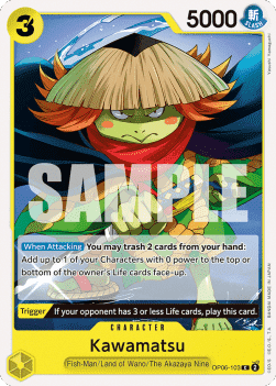 (103) One Piece TCG OP06: Wings of the Captain Single: Kawamatsu (OP06-103)  Common