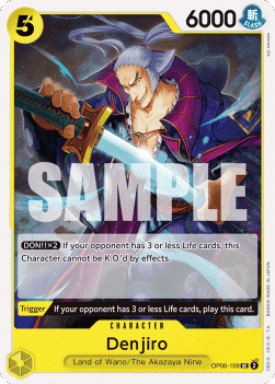 (109) One Piece TCG OP06: Wings of the Captain Single: Denjiro (OP06-109)  Uncommon