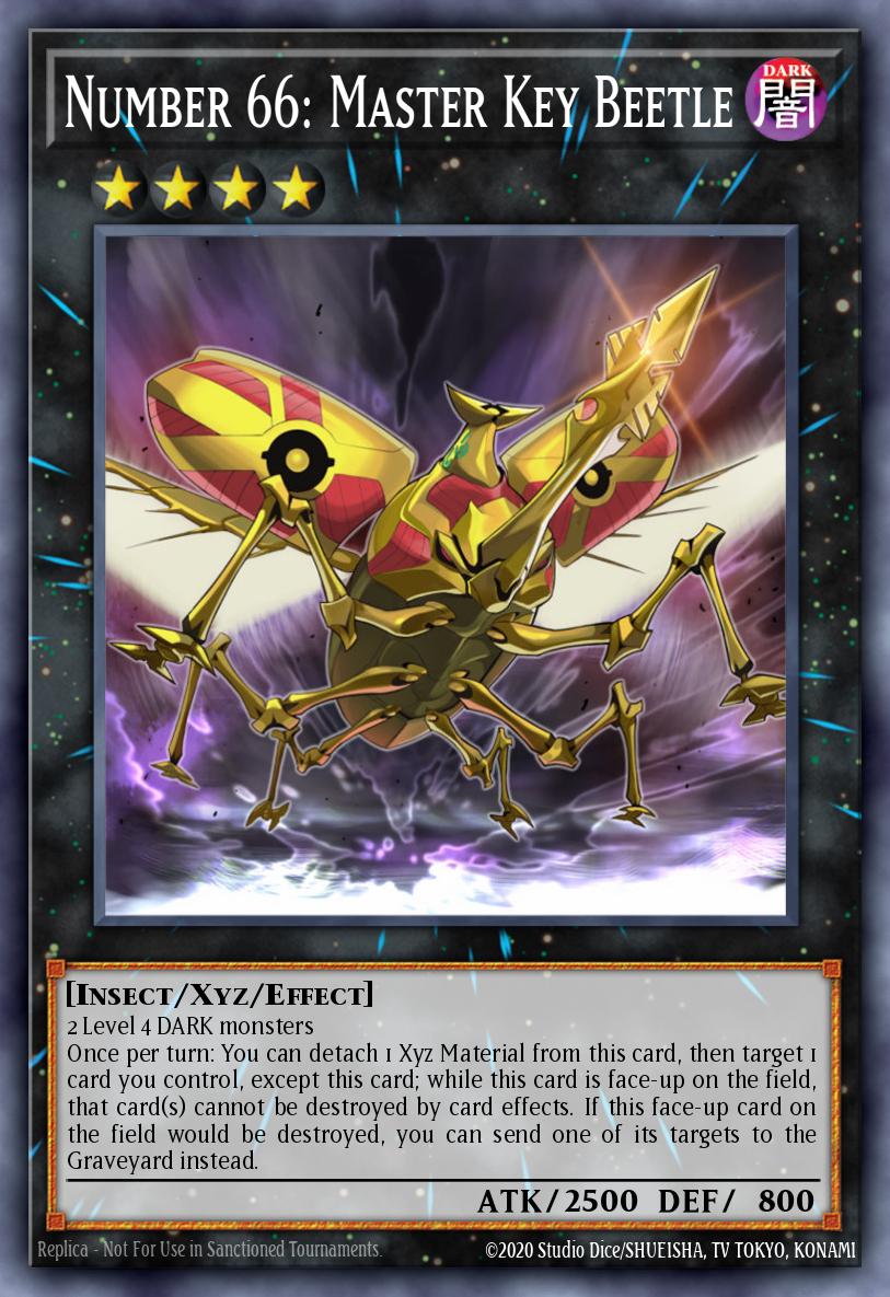 (099) YuGiOh TCG MP14: 2014 Mega-Tins Mega-Pack Single: Number 66: Master Key Beetle  Super Rare