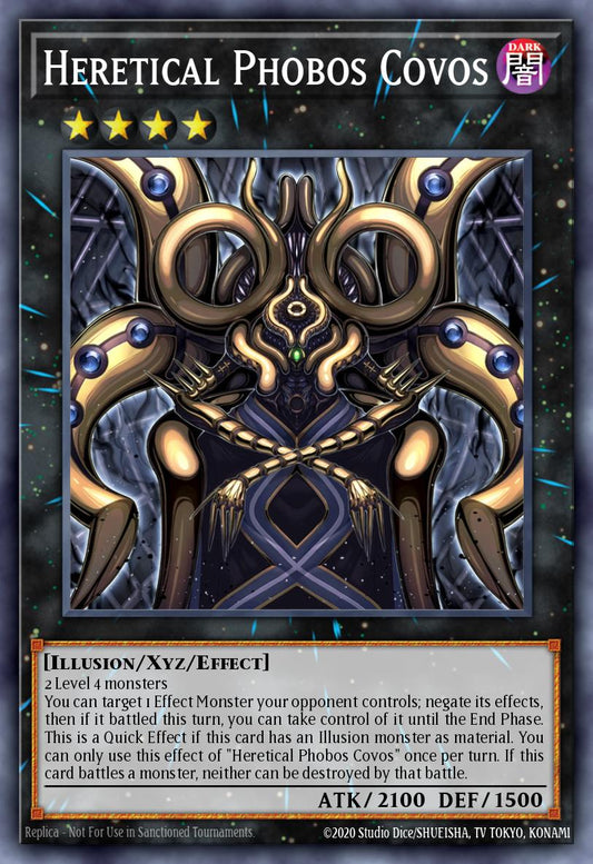 (045) YuGiOh TCG INFO: The Infinite Forbidden Single: Heretical Phobos Covos  Super Rare