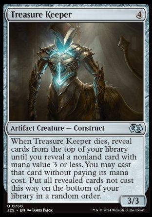 (760) Magic The Gathering Foundations Jumpstart Single: Treasure Keeper  Uncommon
