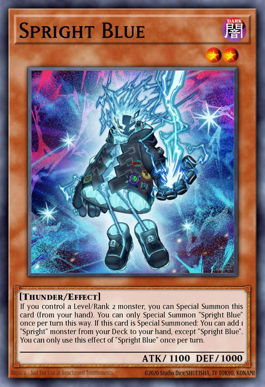 (075) YuGiOh TCG BLTR: Battles of Legend: Terminal Revenge Single: Spright Blue  Ultra Rare