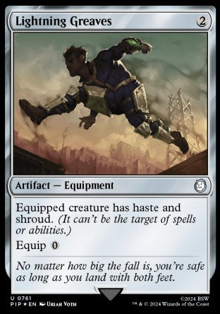 (761) Magic The Gathering Universes Beyond: Fallout: Extras Single: Lightning Greaves  Holo Uncommon