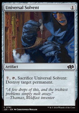 (761) Magic The Gathering Foundations Jumpstart Single: Universal Solvent  Common