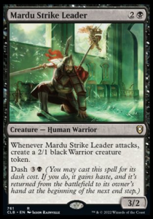(761) Magic The Gathering Commander Legends: Battle for Baldur's Gate: Extras Single: Mardu Strike Leader  Rare