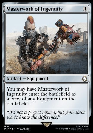 (762) Magic The Gathering Universes Beyond: Fallout: Extras Single: Masterwork of Ingenuity (V.2)  Holo Rare