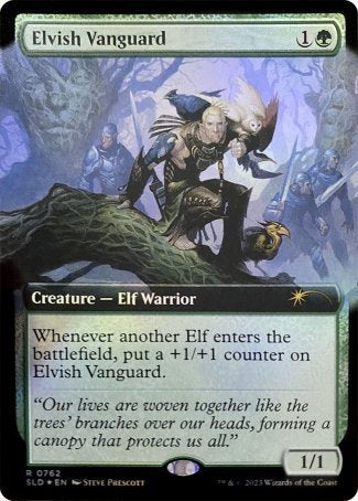 (762) Magic The Gathering Secret Lair Drop Series Single: Elvish Vanguard  Rare