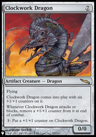(155) Magic The Gathering The List Single: Clockwork Dragon  Rare