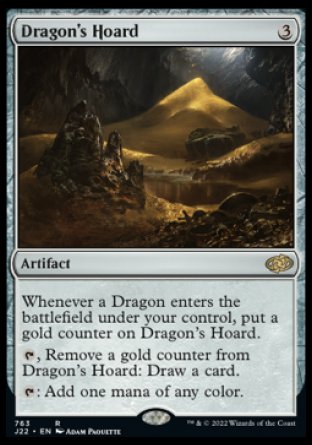 (763) Magic The Gathering Jumpstart 2022 Single: Dragon's Hoard  Rare