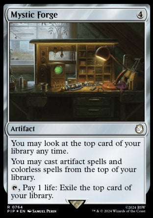 (764) Magic The Gathering Universes Beyond: Fallout: Extras Single: Mystic Forge (V.2)  Holo Rare