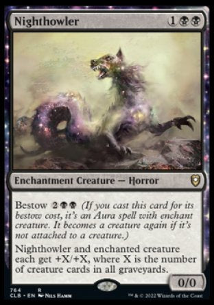 (764) Magic The Gathering Commander Legends: Battle for Baldur's Gate: Extras Single: Nighthowler  Rare