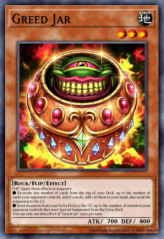 (366) YuGiOh TCG MP24: 25th Anniversary Tin: Dueling Mirrors Single: Greed Jar  Common