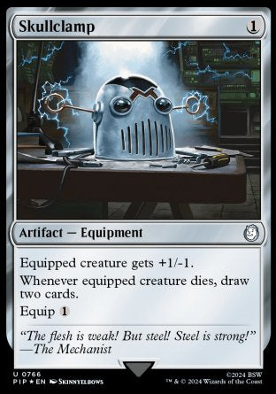 (766) Magic The Gathering Universes Beyond: Fallout: Extras Single: Skullclamp  Uncommon