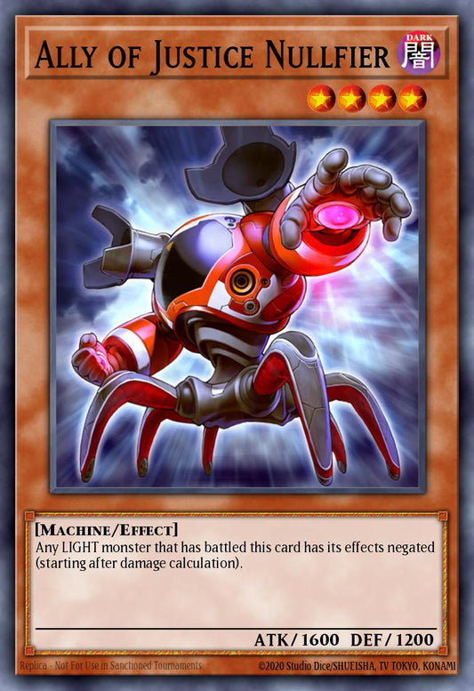 (080) YuGiOh TCG HAC1: Hidden Arsenal: Chapter 1 Single: Ally of Justice Nullfier (V.2 - Parallel Rare)  Parallel Rare