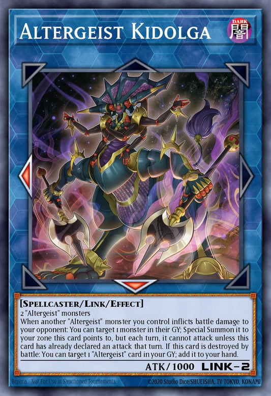 (024) YuGiOh TCG MP19: 2019 Gold Sarcophagus Tin Mega Pack Single: Altergeist Kidolga  Rare