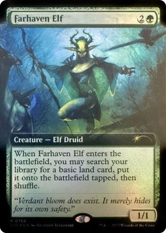 (766) Magic The Gathering Secret Lair Drop Series Single: Farhaven Elf  Rare