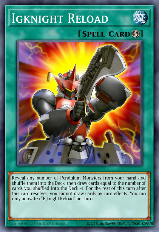 (057) YuGiOh TCG ANGU: Ancient Guardians Single: Igknight Reload  Rare