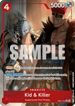 (003) One Piece TCG EB01: Memorial Collection Single: Kid & Killer (EB01-003) (V.2)  Alternate Art