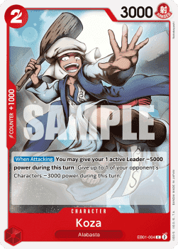 (004) One Piece TCG EB01: Memorial Collection Single: Koza (EB01-004)  Common