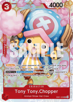 (006) One Piece TCG EB01: Memorial Collection Single: Tony Tony.Chopper (EB01-006) (V.1)  Super Rare