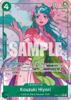 (013) One Piece TCG EB01: Memorial Collection Single: Kouzuki Hiyori (EB01-013) (V.2)  Alternate Art