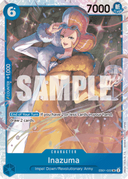 (022) One Piece TCG EB01: Memorial Collection Single: Inazuma (EB01-022) (V.1)  Super Rare