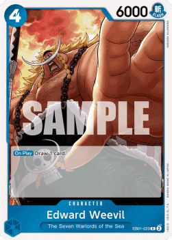 (023) One Piece TCG EB01: Memorial Collection Single: Edward Weevil (EB01-023)  Rare