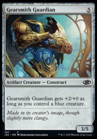 (767) Magic The Gathering Jumpstart 2022 Single: Gearsmith Guardian  Common