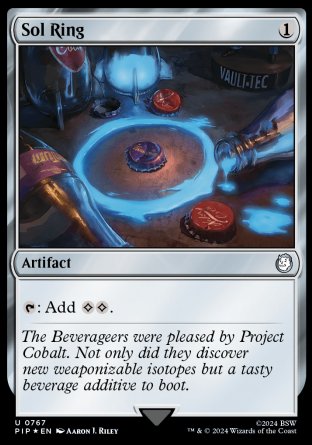 (767) Magic The Gathering Universes Beyond: Fallout: Extras Single: Sol Ring (V.2)  Uncommon
