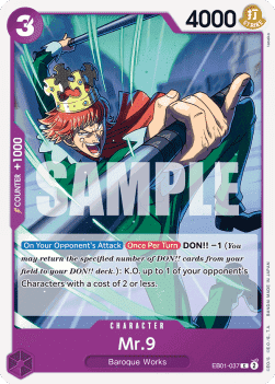 (037) One Piece TCG EB01: Memorial Collection Single: Mr. 9 (EB01-037)  Common
