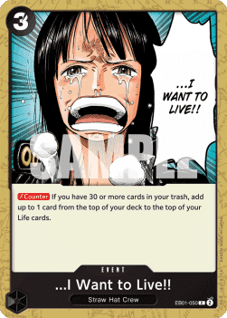 (050) One Piece TCG EB01: Memorial Collection Single: ...I Want to Live!! (EB01-050)  Common