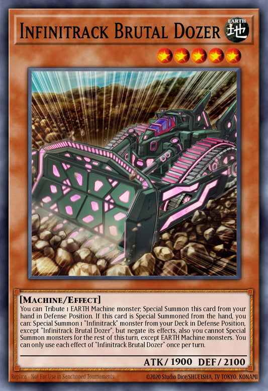 (162) YuGiOh TCG MP20: 2020 Tin of Lost Memories Mega Pack Single: Infinitrack Brutal Dozer  Common