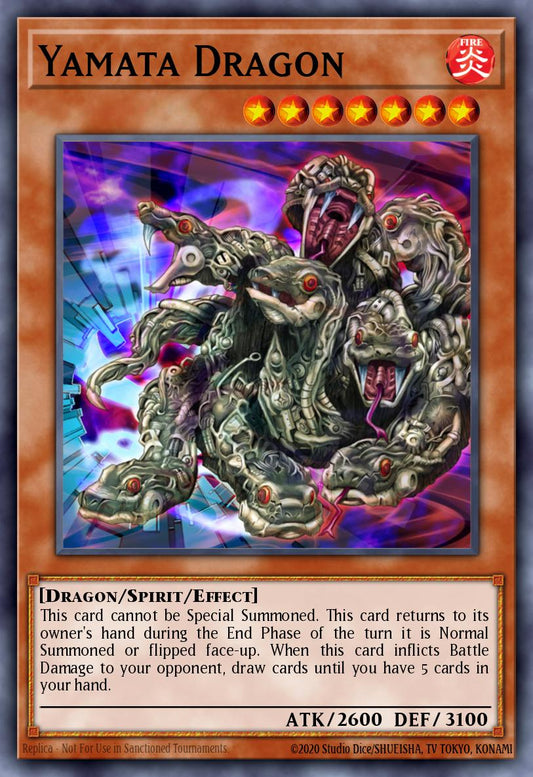 (179) YuGiOh TCG DB2: Dark Beginning 2 Single: Yamata Dragon  Super Rare