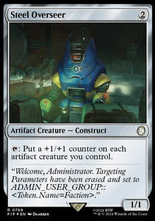(769) Magic The Gathering Universes Beyond: Fallout: Extras Single: Steel Overseer (V.2)  Rare