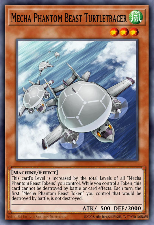 (001) YuGiOh TCG MP14: 2014 Mega-Tins Mega-Pack Single: Mecha Phantom Beast Turtletracer  Super Rare